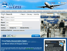 Tablet Screenshot of flyforless.ca